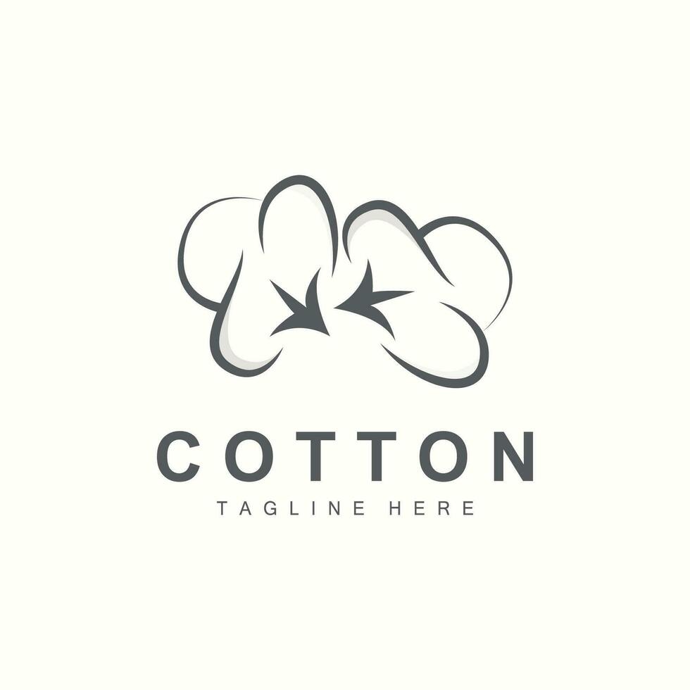 coton logo plante conception vecteur modèle symbole