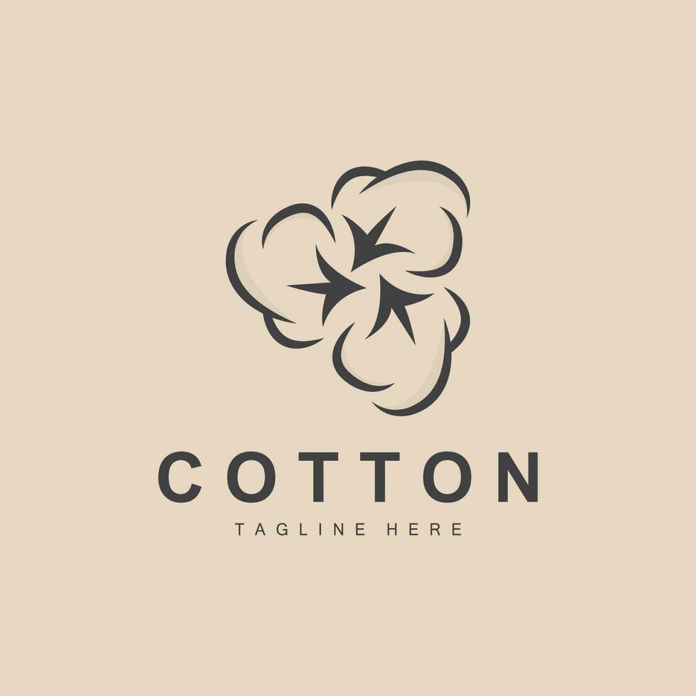 coton logo plante conception vecteur modèle symbole