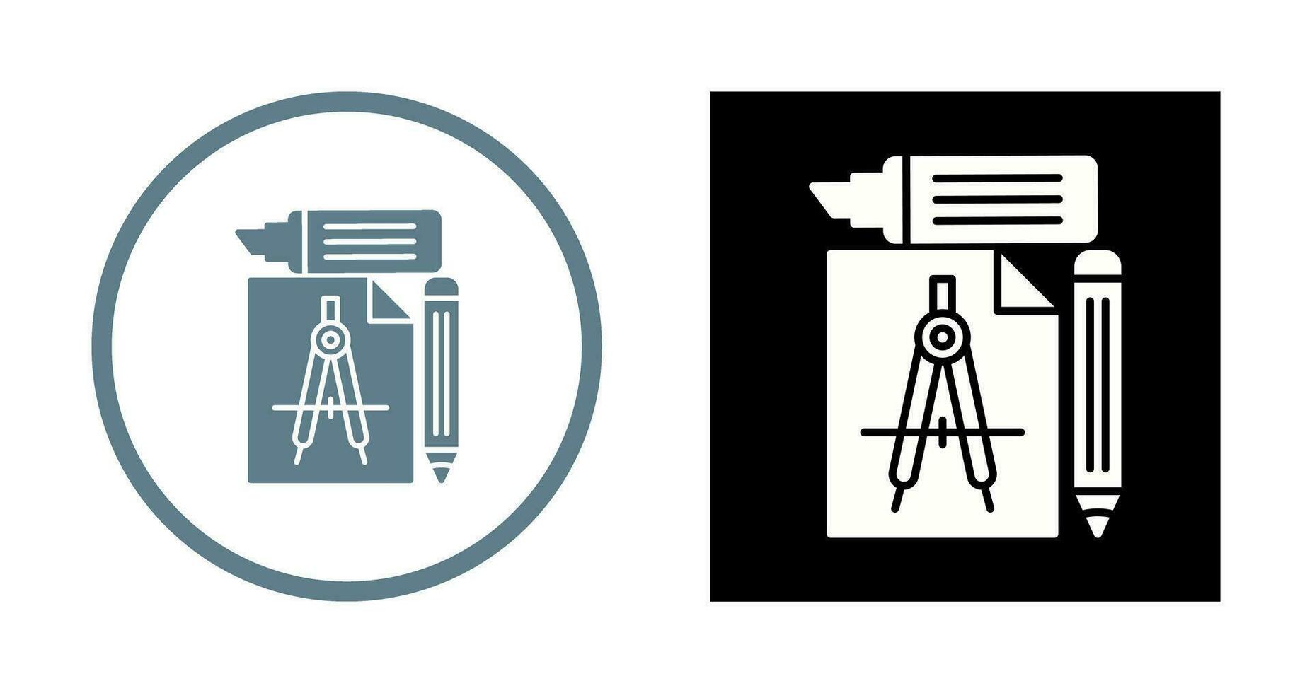 icône de vecteur d'outils d'étude