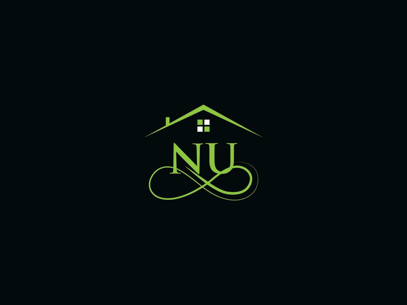 réel biens nu logo image, luxe nu moderne bâtiment lettre logo vecteur