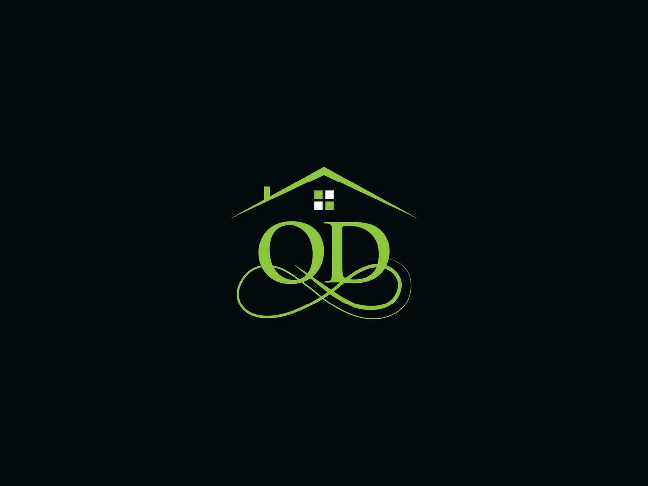 moderne bâtiment od logo art, luxe od réel biens logo pour vous vecteur