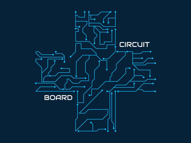 Vecteur de circuit imprimé incroyable