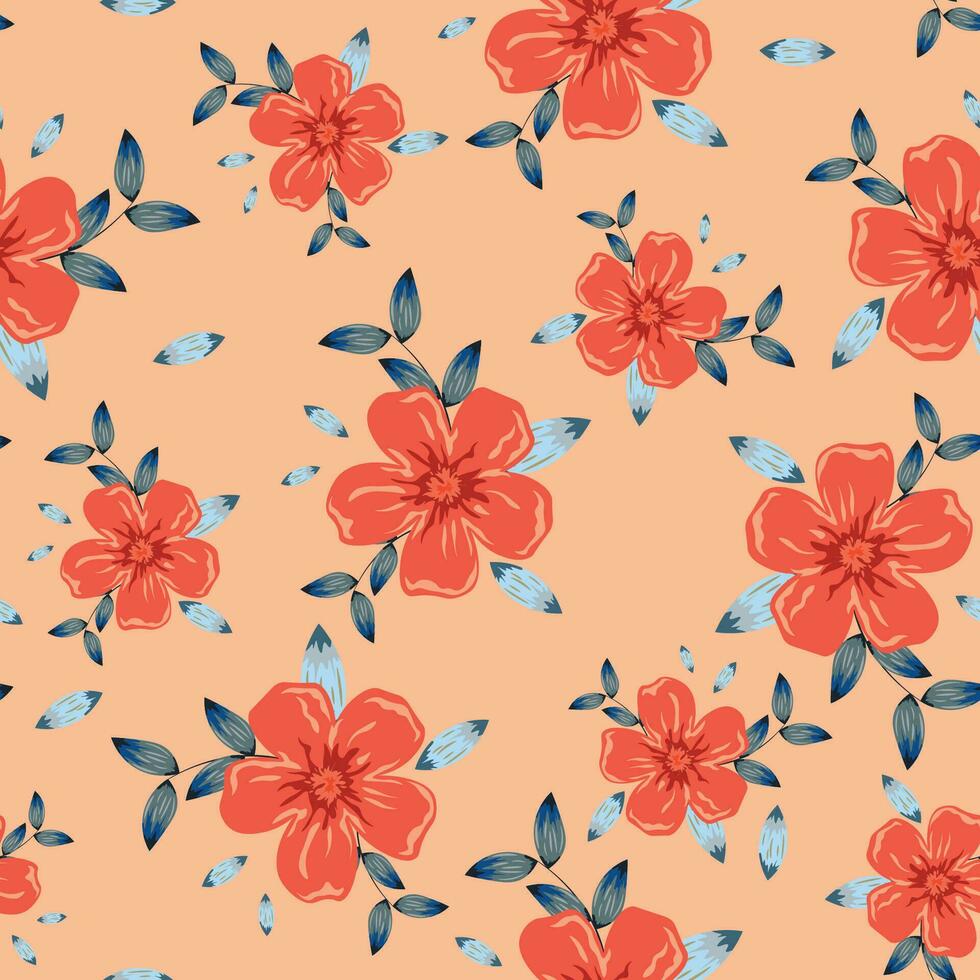 fond de motif de fleurs abstraites. illustration vectorielle. vecteur