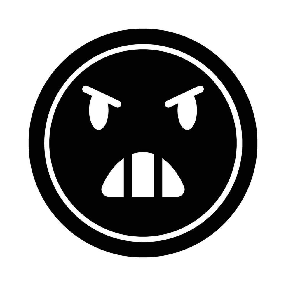 colère vecteur glyphe icône pour personnel et commercial utiliser.