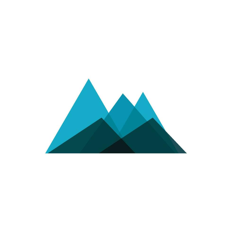 logo d & # 39; icône de montagne vecteur