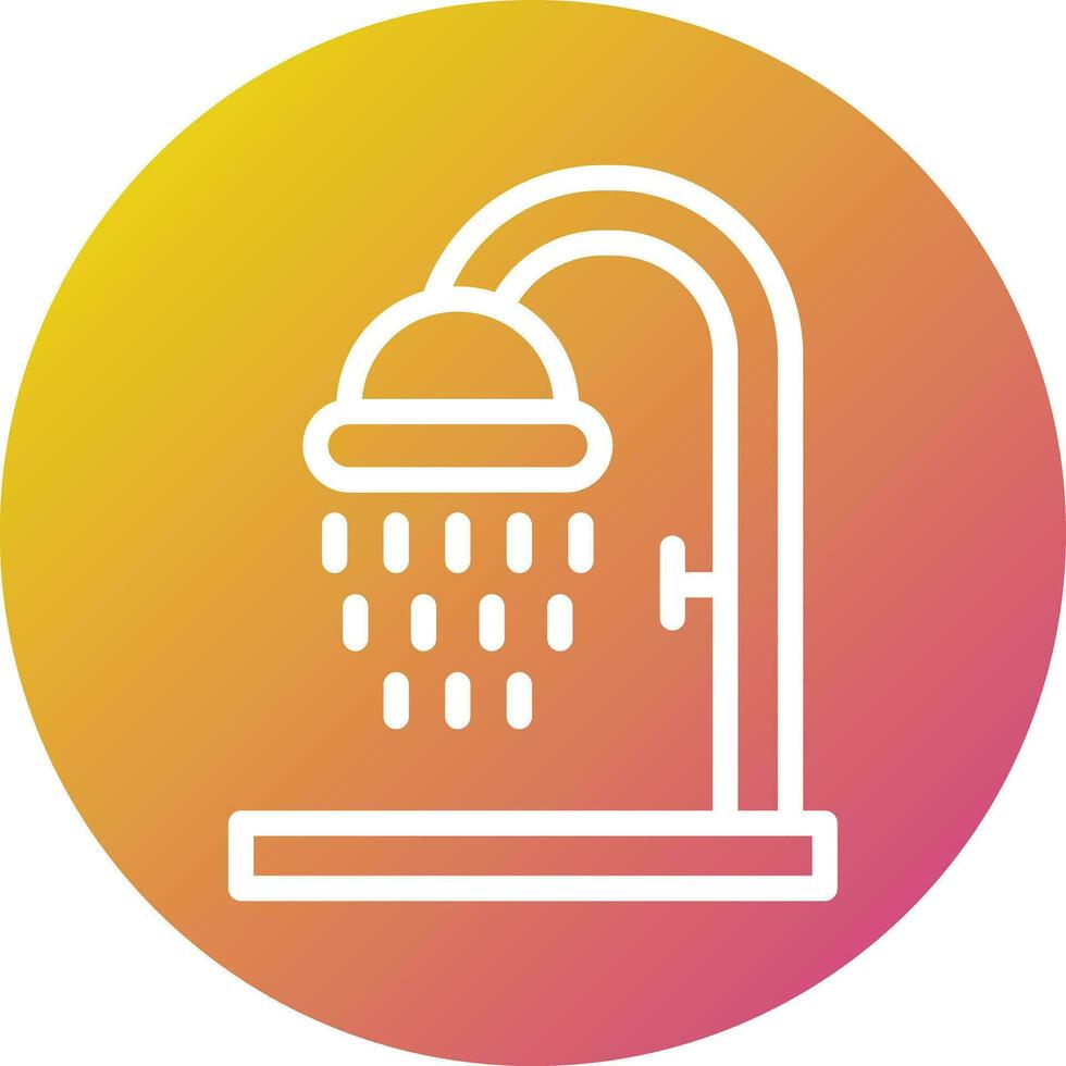 illustration de conception d'icône de vecteur de douche
