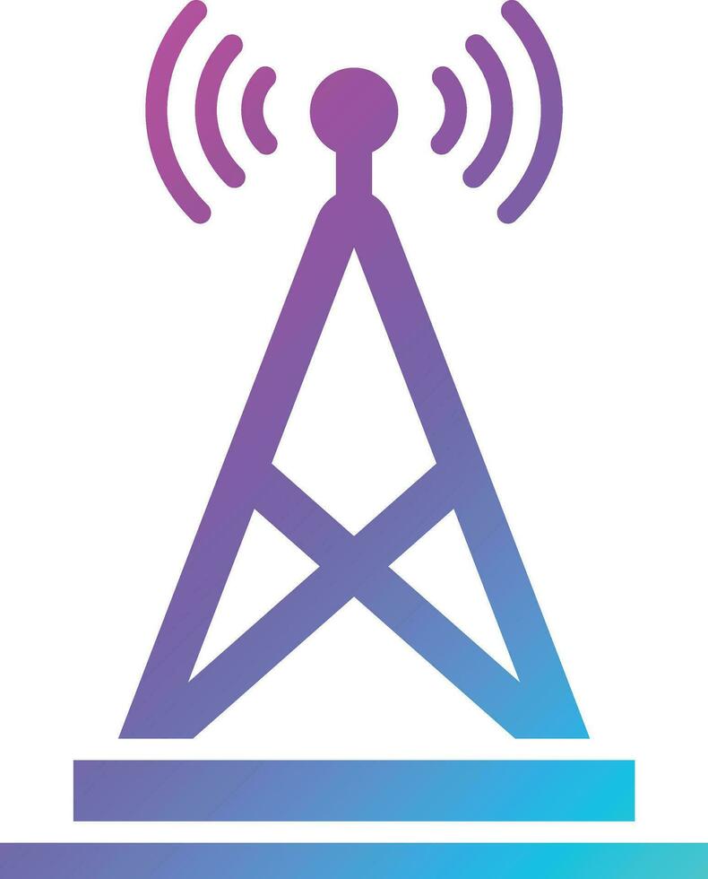 illustration de conception d'icône de vecteur d'antenne