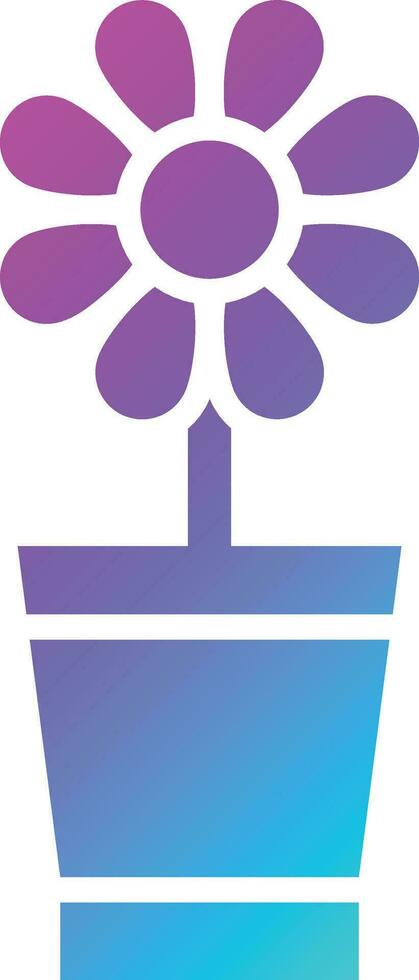 illustration de conception d'icône de vecteur de pot de plante