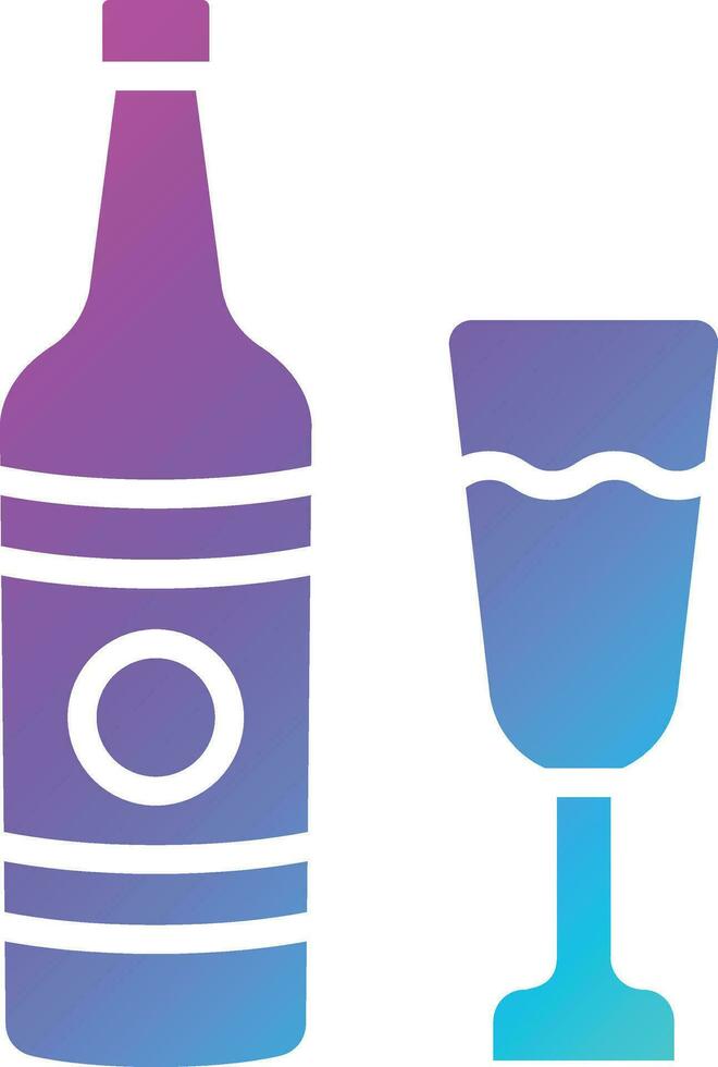 illustration de conception icône vecteur champagne