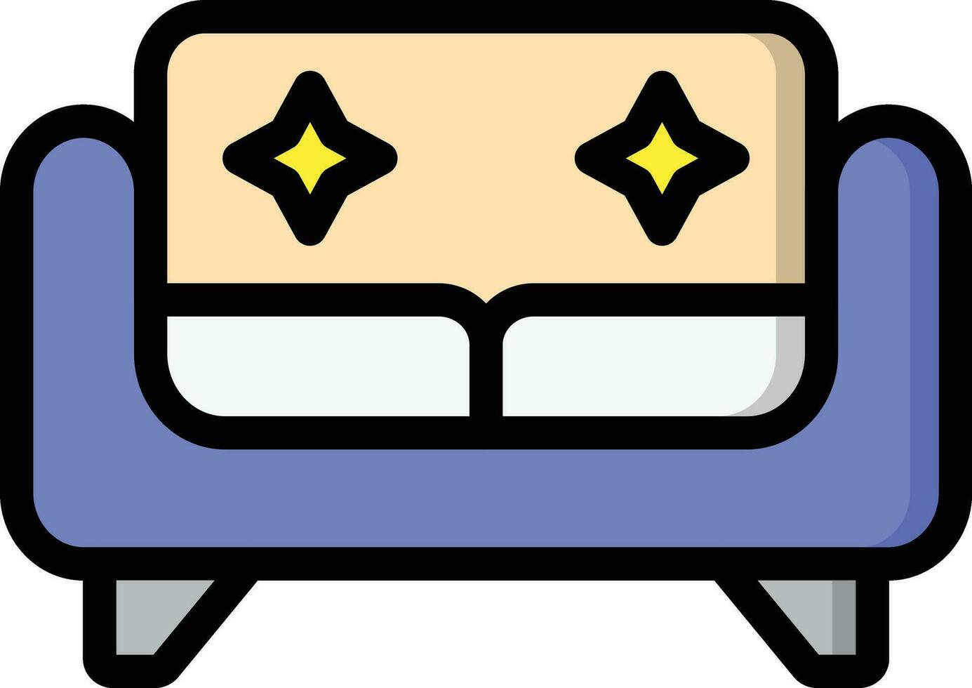 illustration de conception d'icône de vecteur de canapé