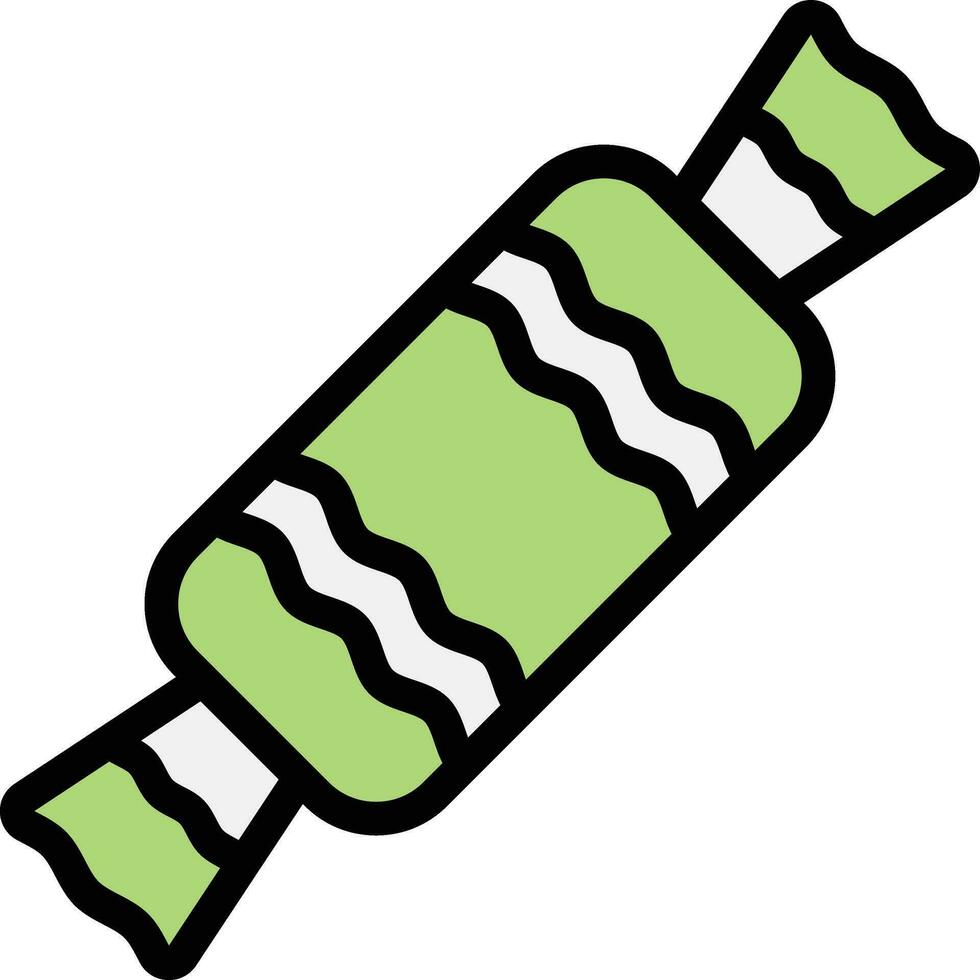 illustration de conception d'icône de vecteur de caramel