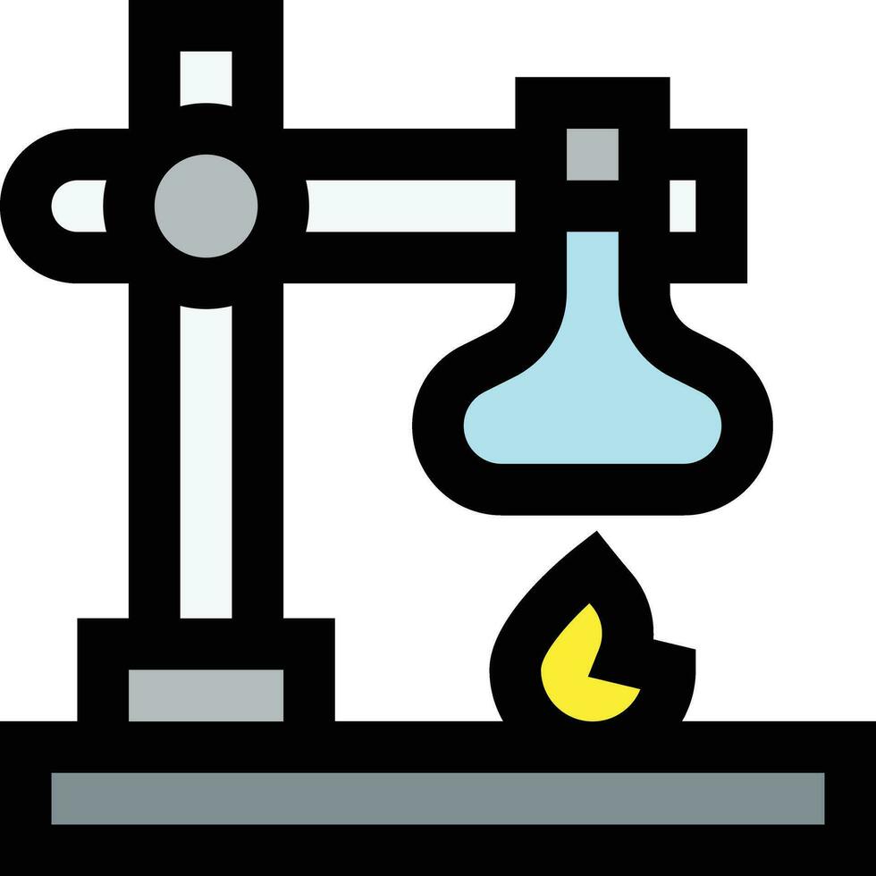 illustration de conception d'icône de vecteur de brûleur bunsen