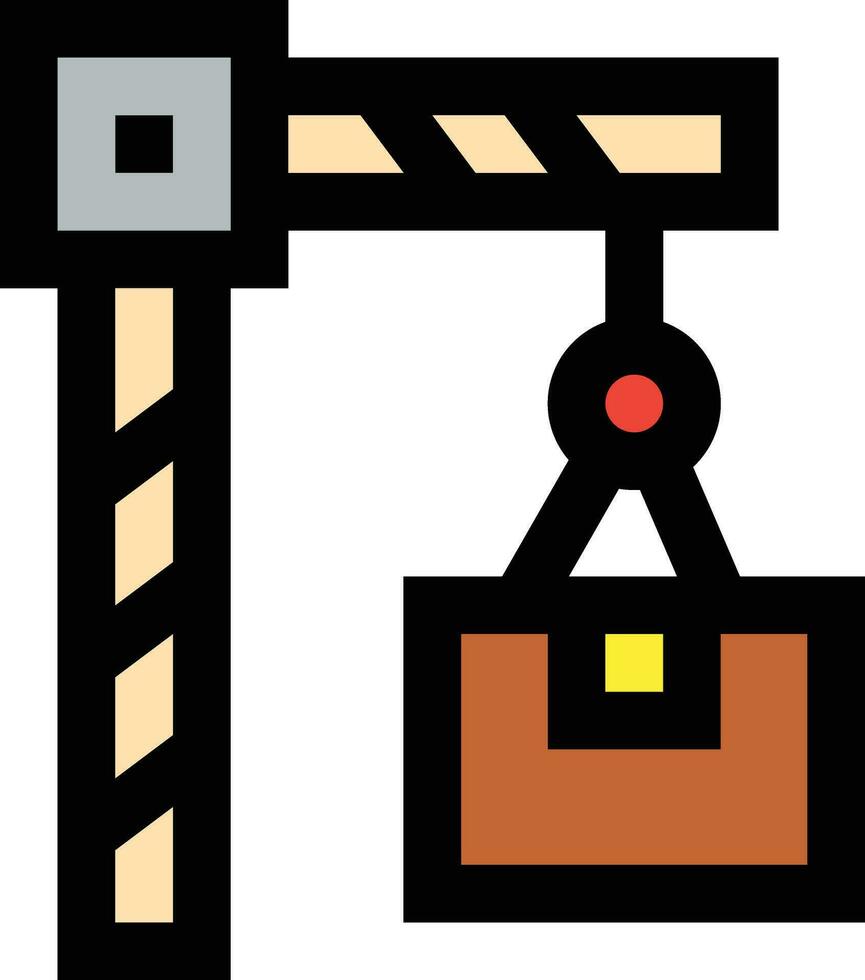 récipient levage vecteur icône conception illustration