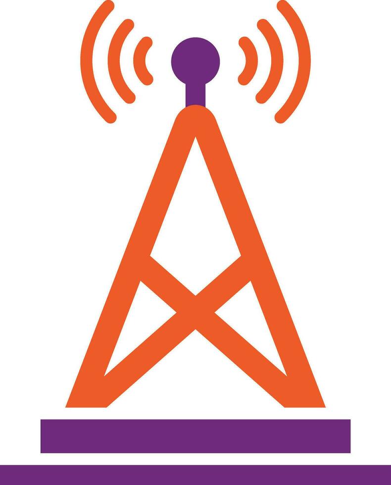 illustration de conception d'icône de vecteur d'antenne