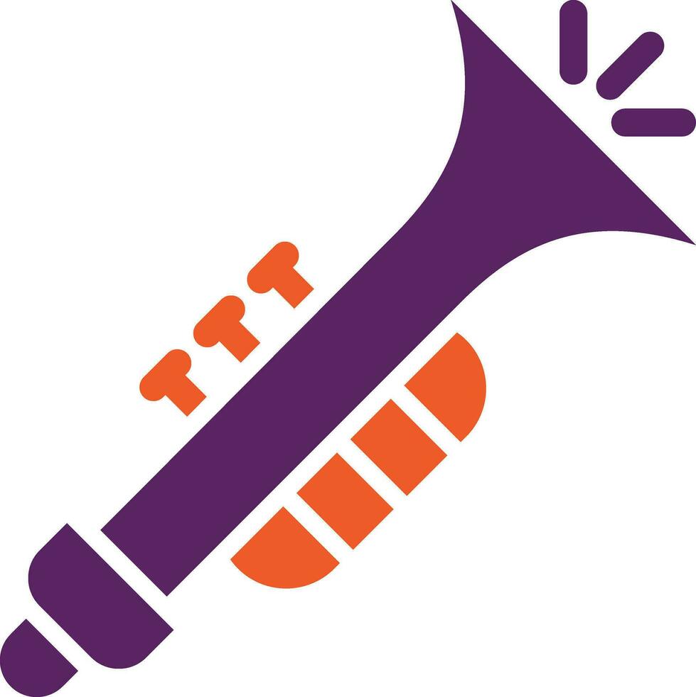 illustration de conception d'icône de vecteur de trompette