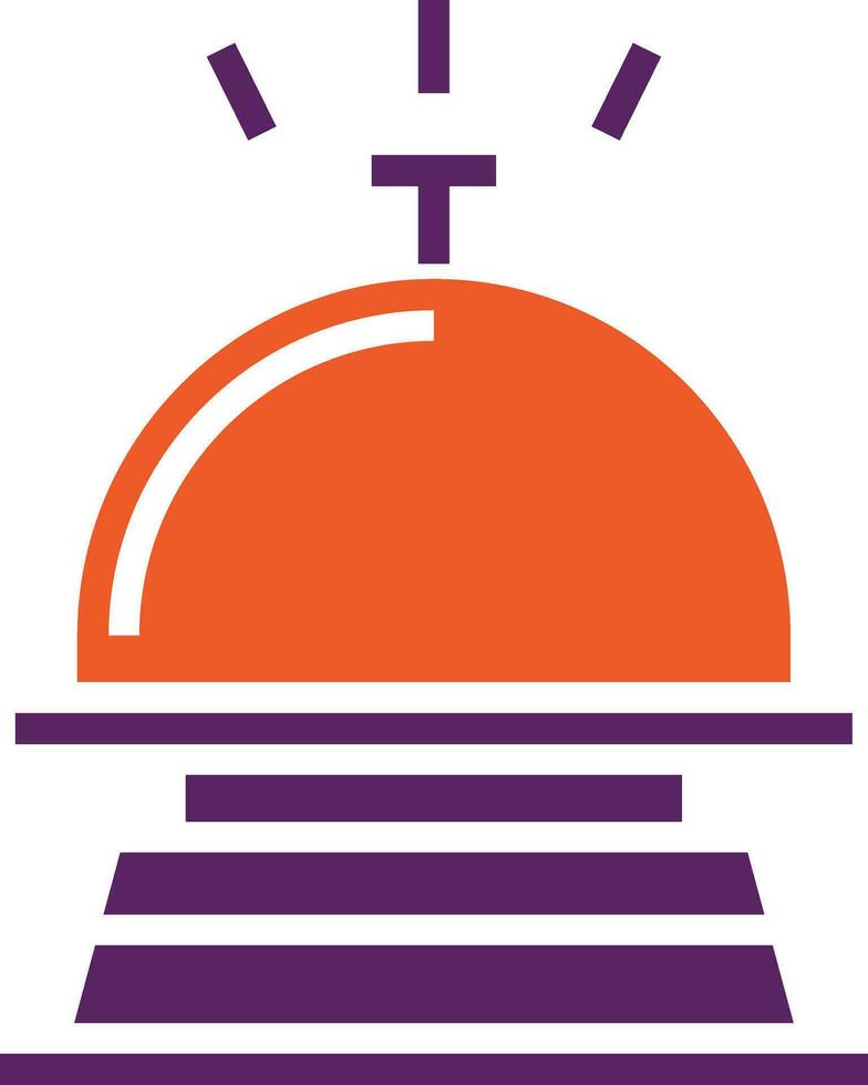 illustration de conception d'icône de vecteur de cloche d'hôtel