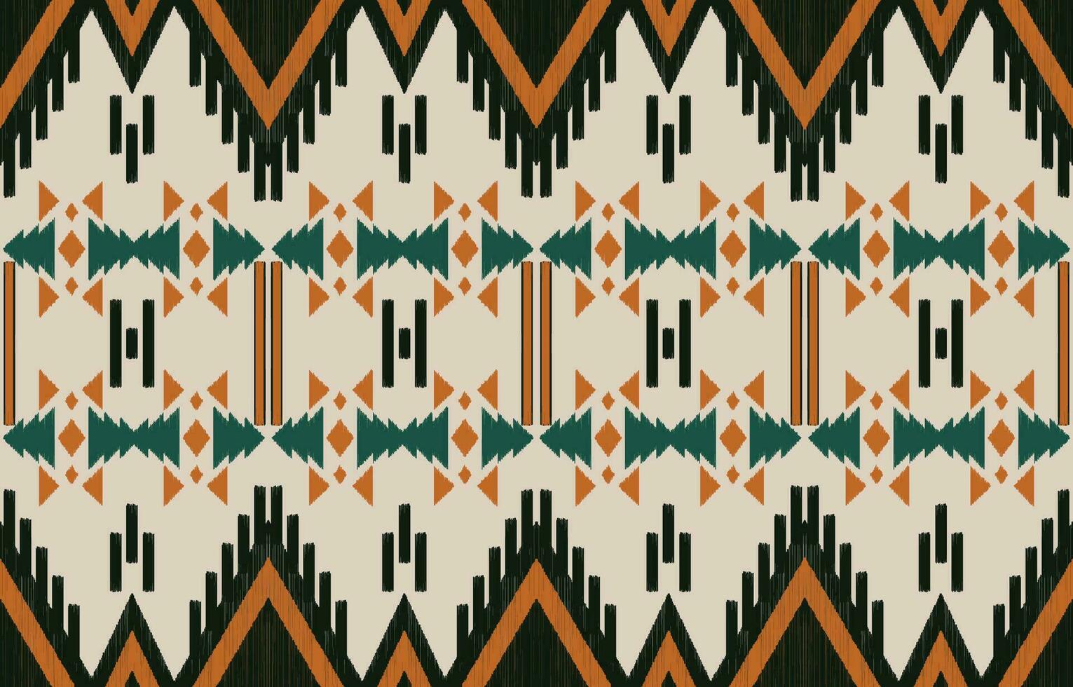 ethnique abstrait ikat art. aztèque ornement imprimer. géométrique ethnique modèle sans couture Couleur Oriental. conception pour Contexte ,rideau, tapis, fond d'écran, vêtements, emballage, batique, vecteur illustration.