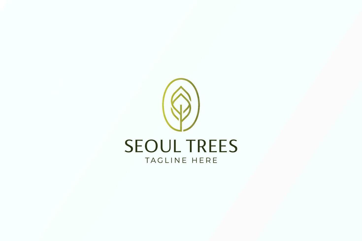 lettre s arbre feuille Frais vert élégant Couleur la nature logo affaires beauté mode concept vecteur