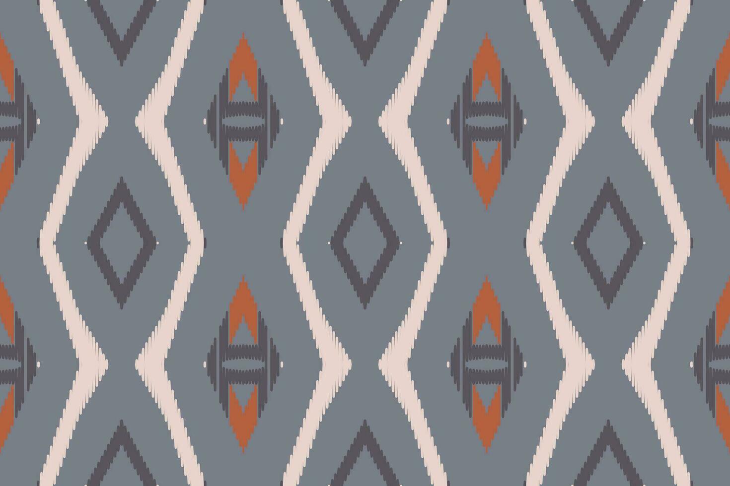 ikat damassé broderie Contexte. ikat Triangle géométrique ethnique Oriental modèle traditionnel.aztèque style abstrait vecteur illustration.design pour texture, tissu, vêtements, emballage, paréo.