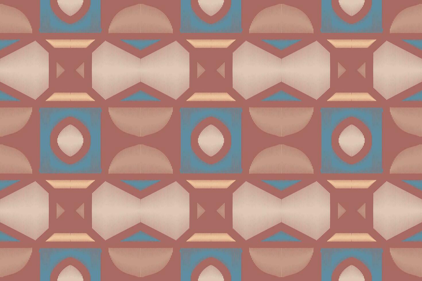 ikat floral paisley broderie Contexte. ikat Triangle géométrique ethnique Oriental modèle traditionnel.aztèque style abstrait vecteur illustration.design pour texture, tissu, vêtements, emballage, paréo.