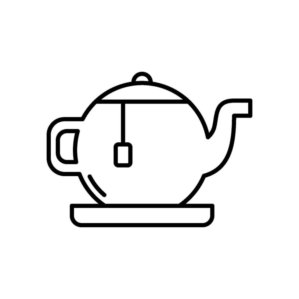 thé pot icône vecteur conception modèles Facile et moderne