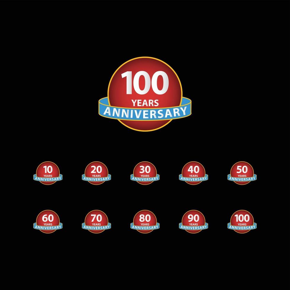 100 ans anniversaire célébration vector illustration de conception de modèle