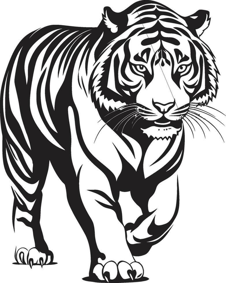 néon tigre talent artistique électrique élégance aquarelle tigre vecteur natures embrasse