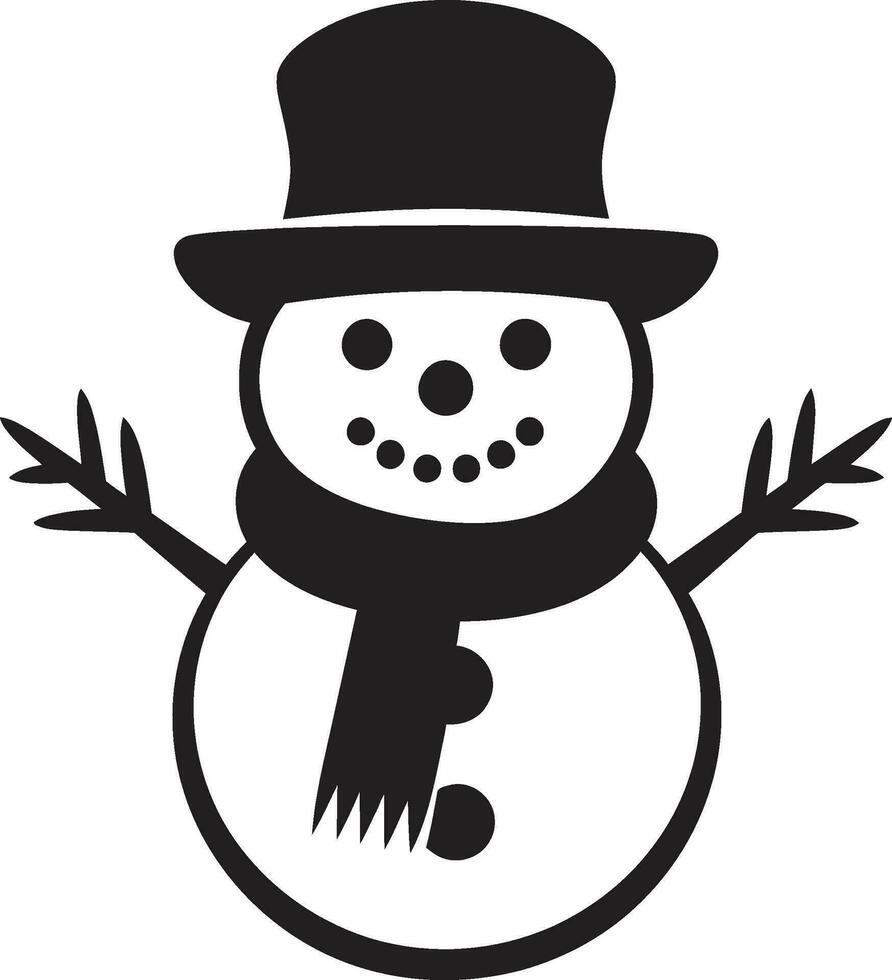 bonhomme de neige la magie déchaîné vecteur illustration capricieux bonhomme de neige vecteurs hivers joie