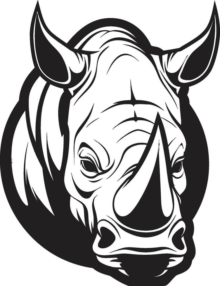 le art de rhinocéros vecteur illustration au-delà basiques apportant rhinocéros à la vie avec vecteur art