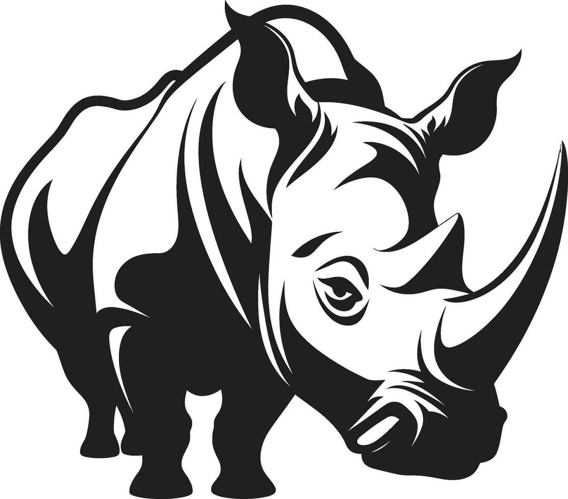 Avancée techniques dans rhinocéros vecteur illustration artisanat rhinocéros vecteur art pour professionnel projets