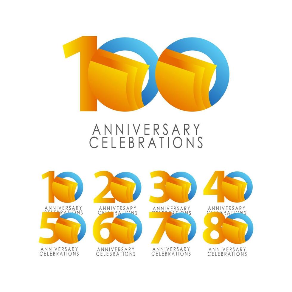 100 ans anniversaire célébration vector illustration de conception de modèle