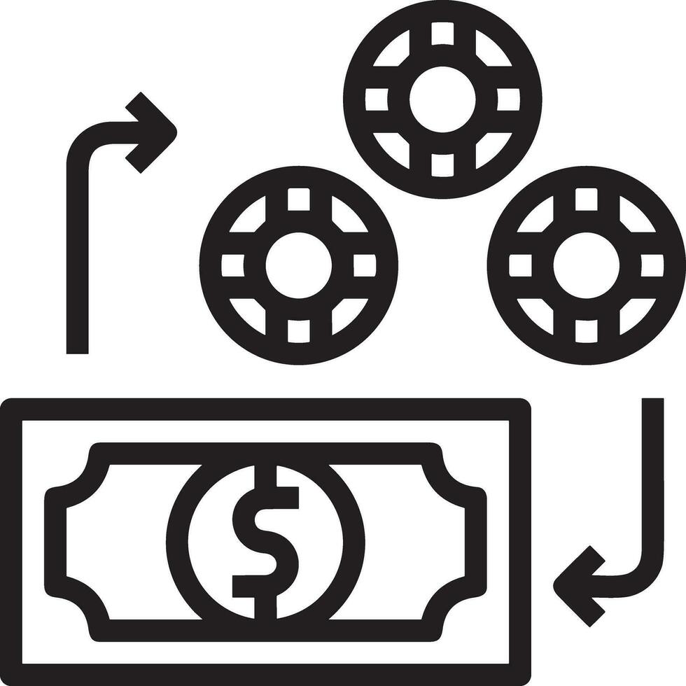 argent échange Paiement icône symbole vecteur image. illustration de le dollar devise pièce de monnaie graphique conception image