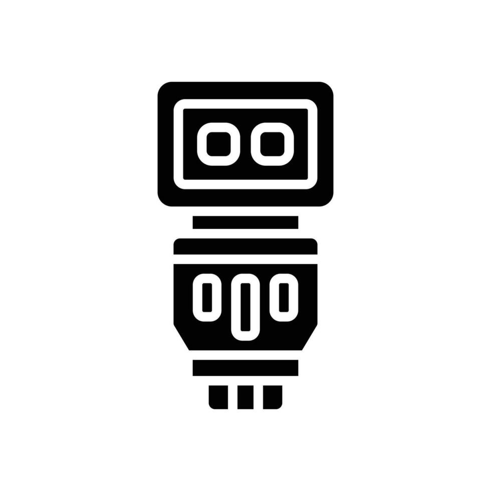 éclat caméra glyphe icône. vecteur icône pour votre site Internet, mobile, présentation, et logo conception.