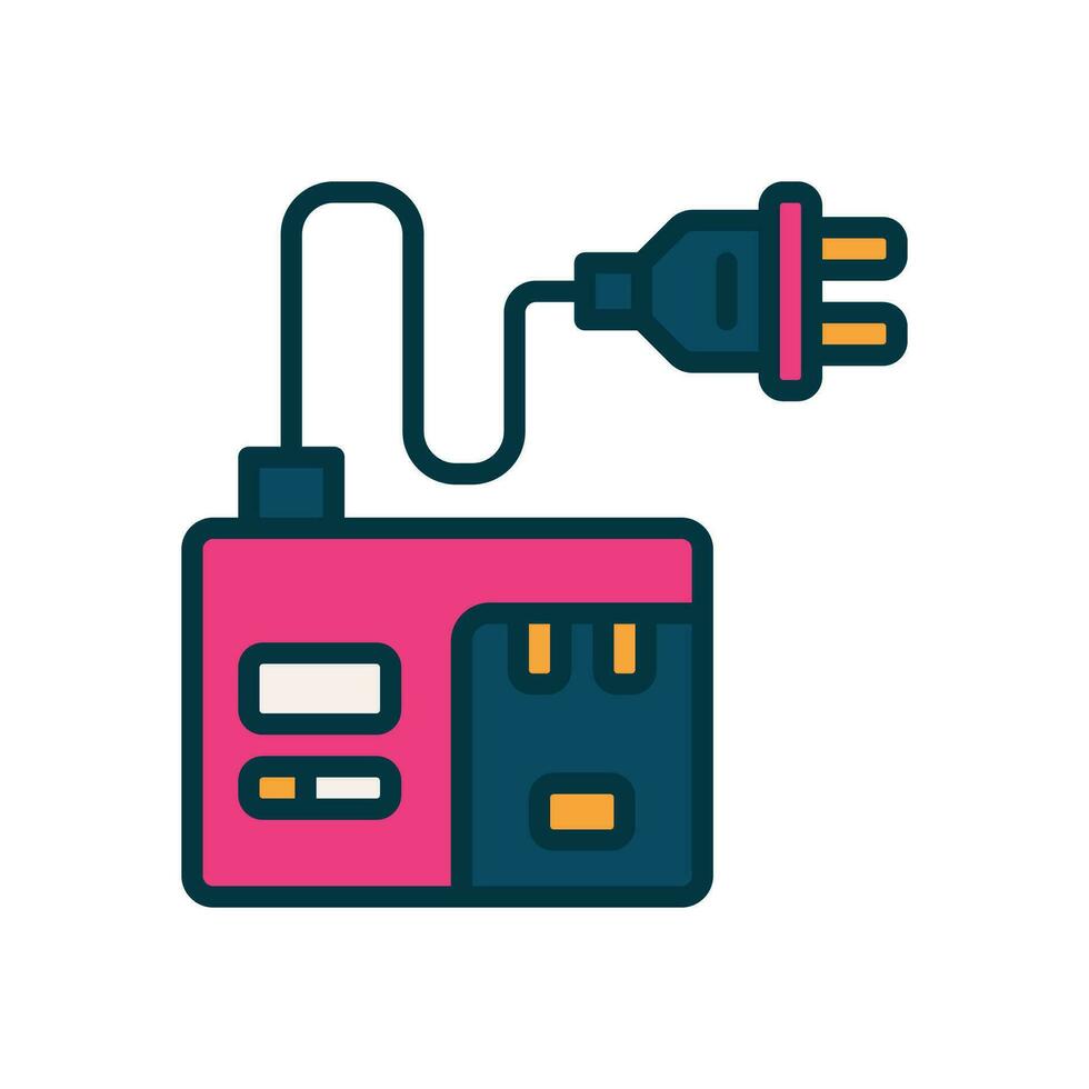 chargeur caméra rempli Couleur icône. vecteur icône pour votre site Internet, mobile, présentation, et logo conception.