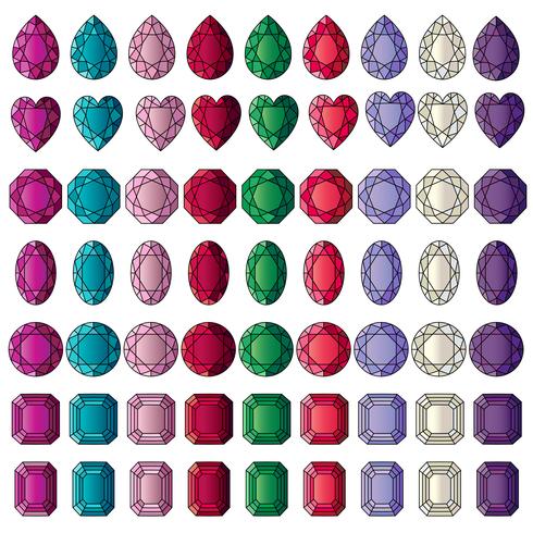 gemstone clipart vecteur