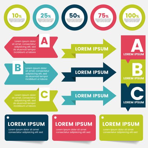 Modèle de conception infographie vecteur