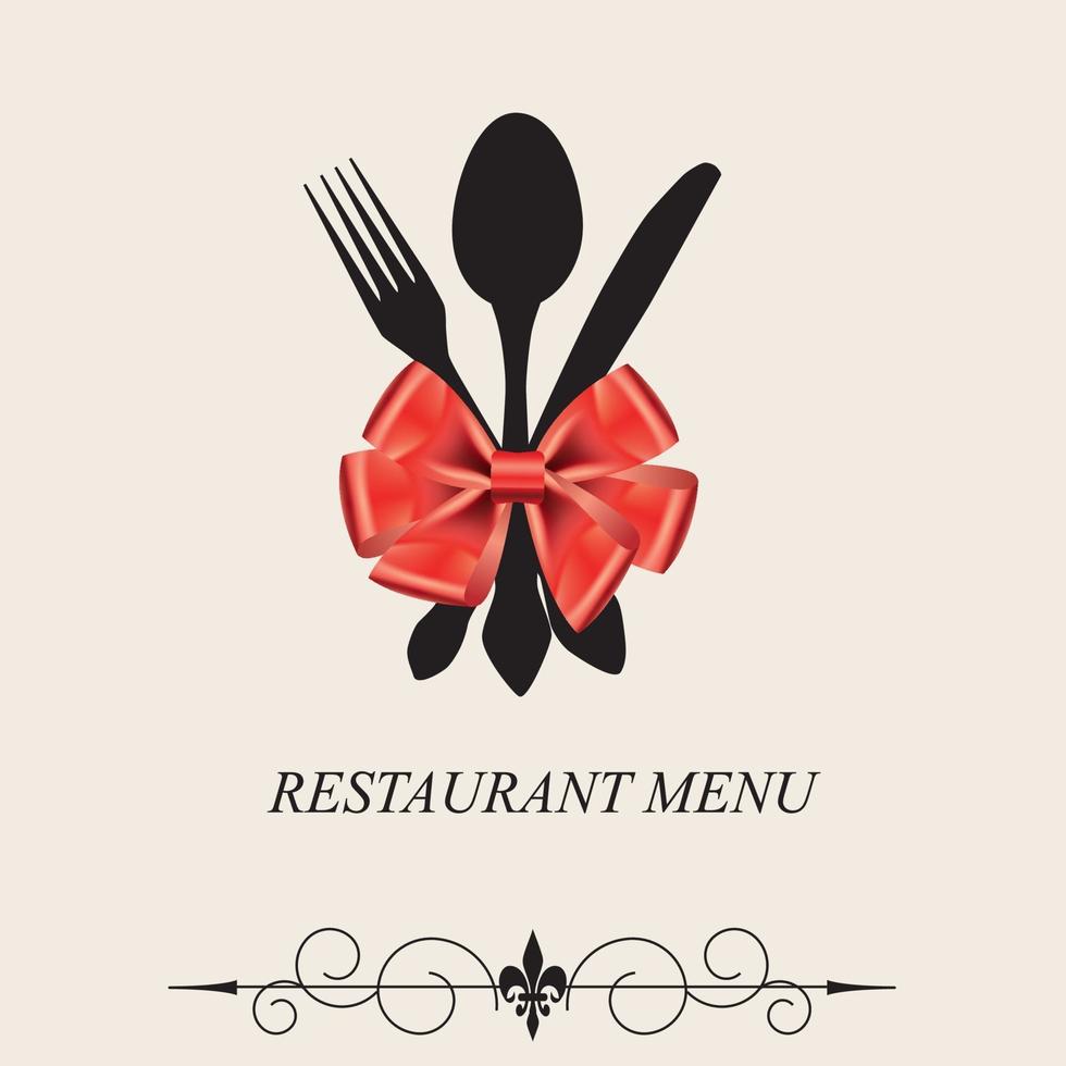 le concept de menu de restaurant. vecteur