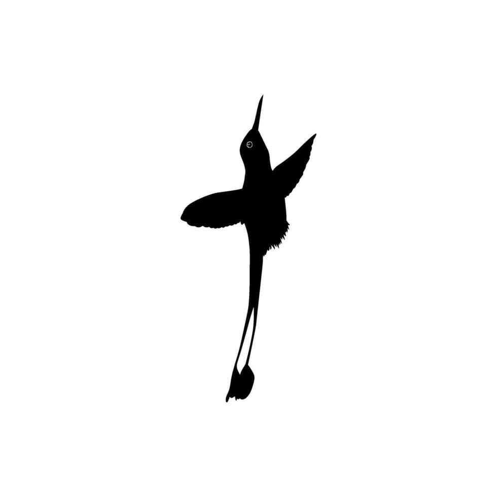 en volant colibri silhouette, pouvez utilisation art illustration, site Internet, logo gramme, pictogramme ou graphique conception élément. vecteur illustration