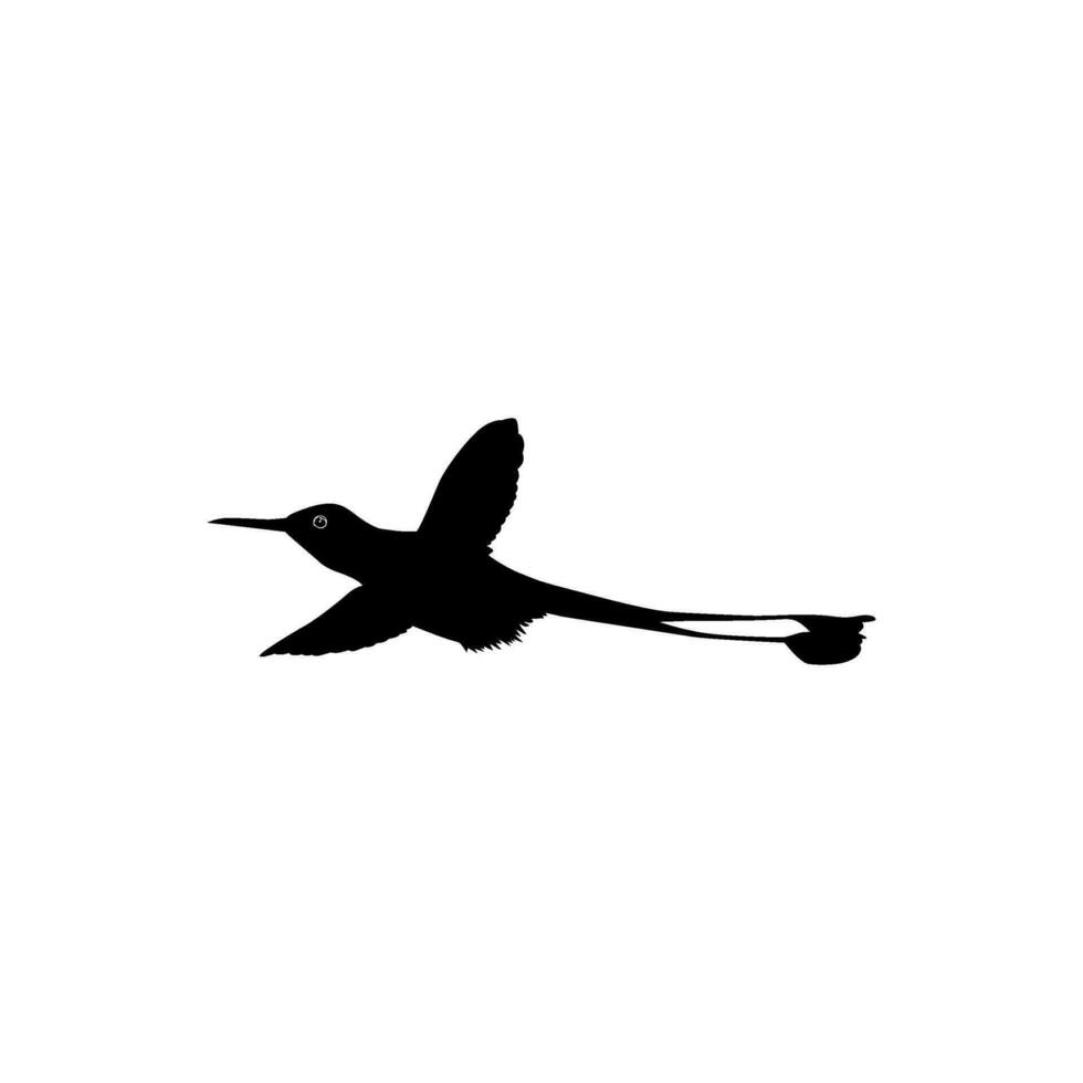 en volant colibri silhouette, pouvez utilisation art illustration, site Internet, logo gramme, pictogramme ou graphique conception élément. vecteur illustration