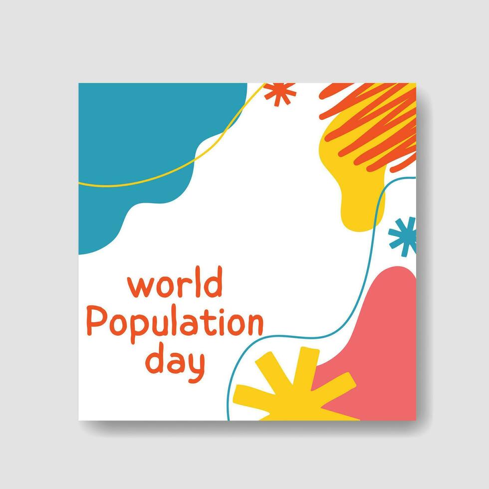 journée mondiale de la population vecteur