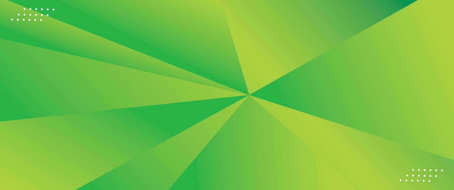 moderne vert des rayons abstrait bannière Contexte vecteur