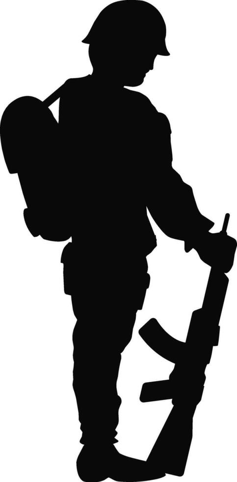 le respect silhouette vecteur illustration. militaire le respect graphique Ressources pour icône, symbole, ou signe. le respect soldat silhouette pour militaire, armée, sécurité, guerre ou la défense