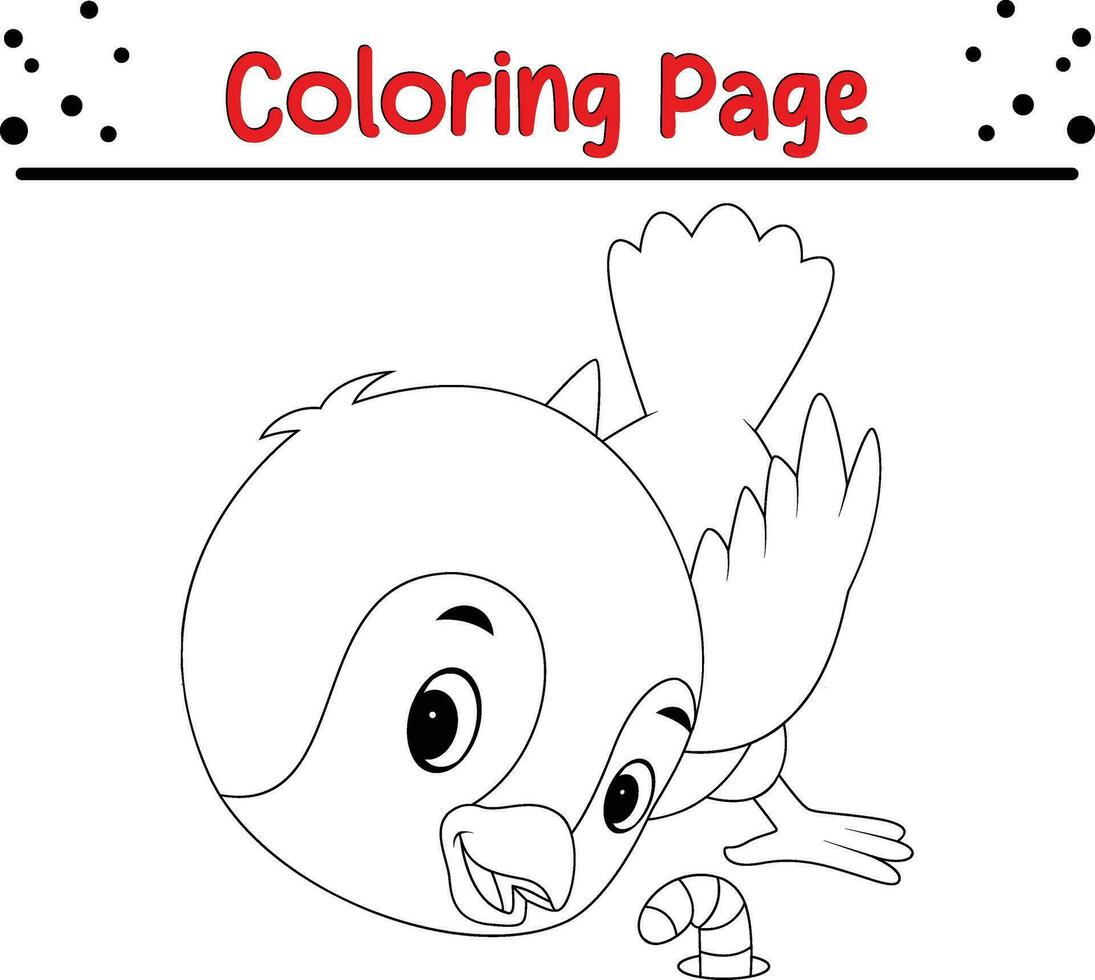 bébé oiseau coloration page pour enfants. animal coloration livre vecteur