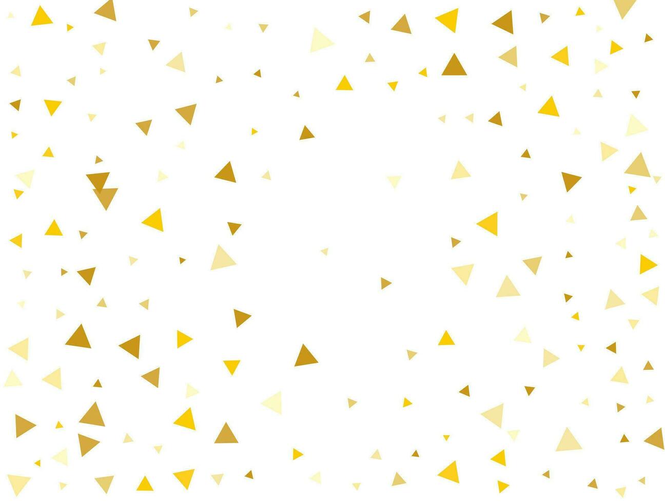 lumière d'or briller triangulaire confettis. pastel vacances textur vecteur