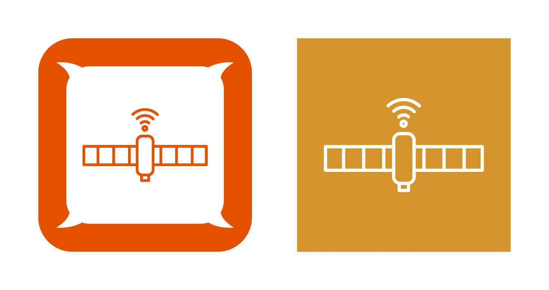 icône de vecteur satellite unique