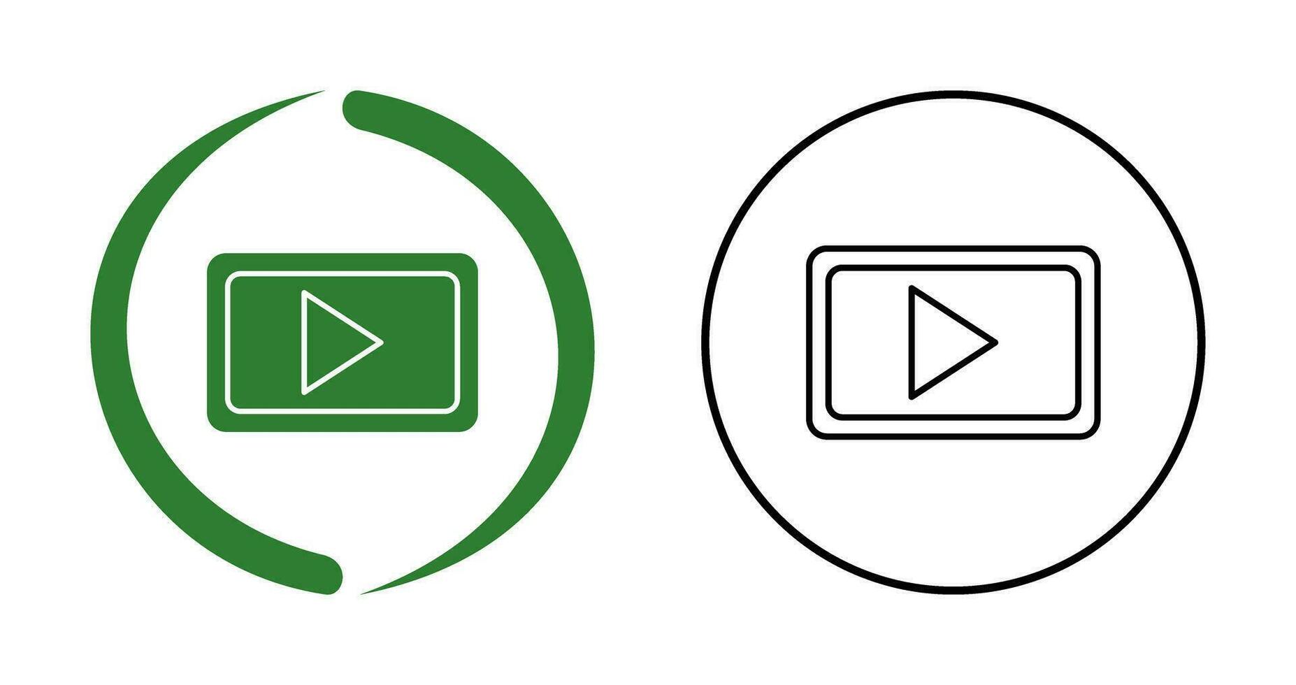 icône de vecteur de communication vidéo unique