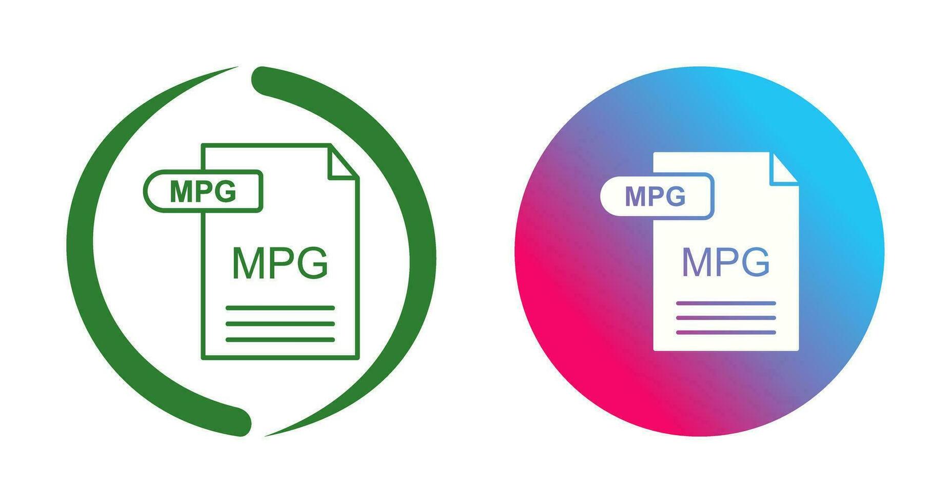 icône de vecteur mpg