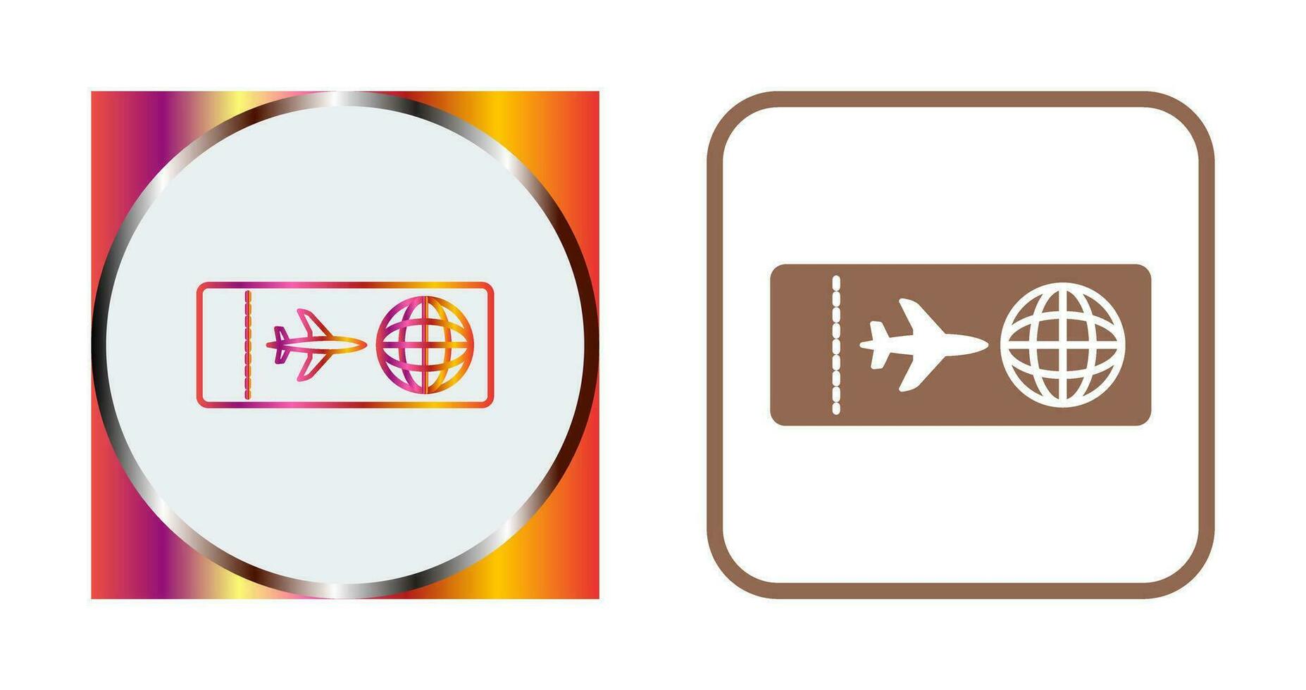 icône de vecteur de billets d'avion