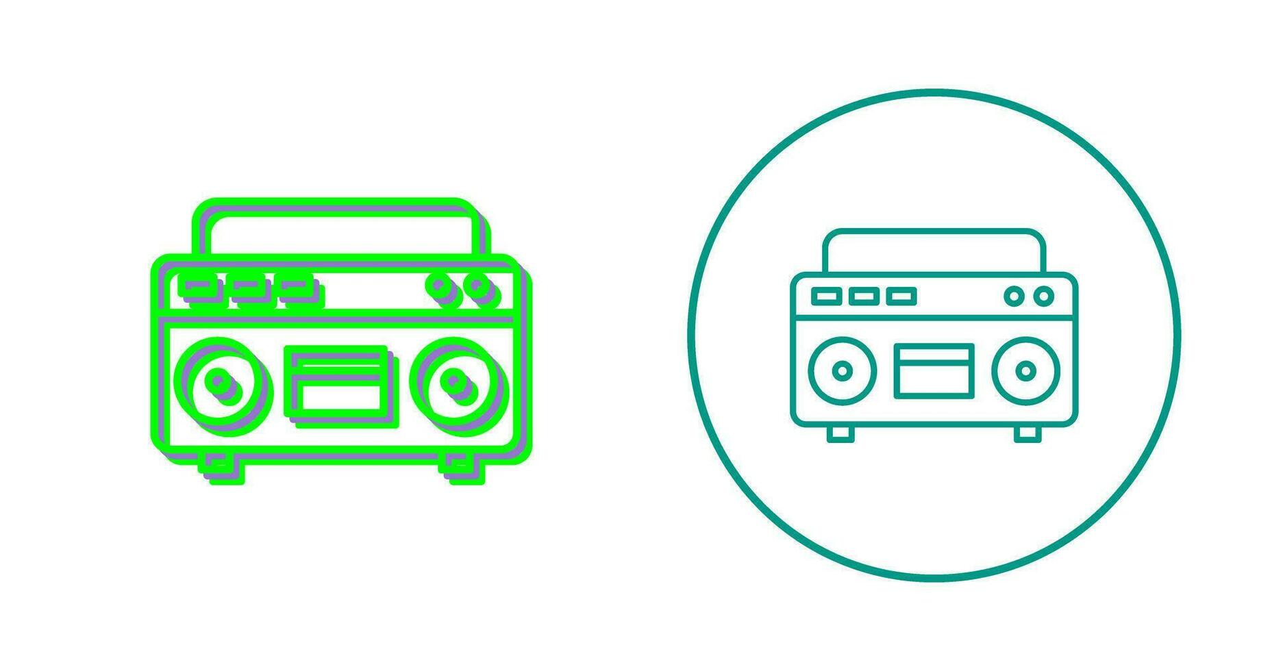 icône de vecteur de lecteur de cassette