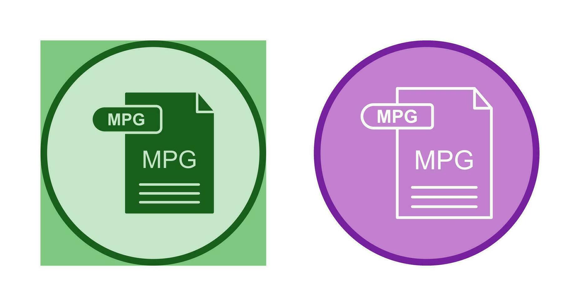 icône de vecteur mpg